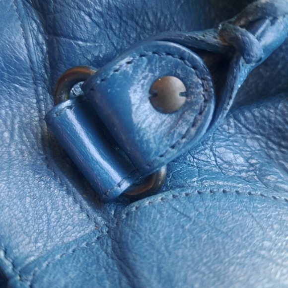 BALENCIAGA Motocross Classic First Bag in Blue - Picture 12 of 13